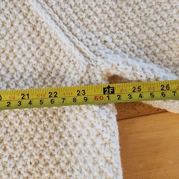 Blarney Woollen Mills Aran Fisherman Cable Knit Wool Cardigan Sweater Ireland S - Picture 11 of 13